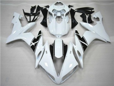 R1 04-06 Motorrad Verkleidungen - Weiß Schwarz