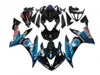 R1 04-06 Motorrad Vollverkleidung - Blau Schwarz