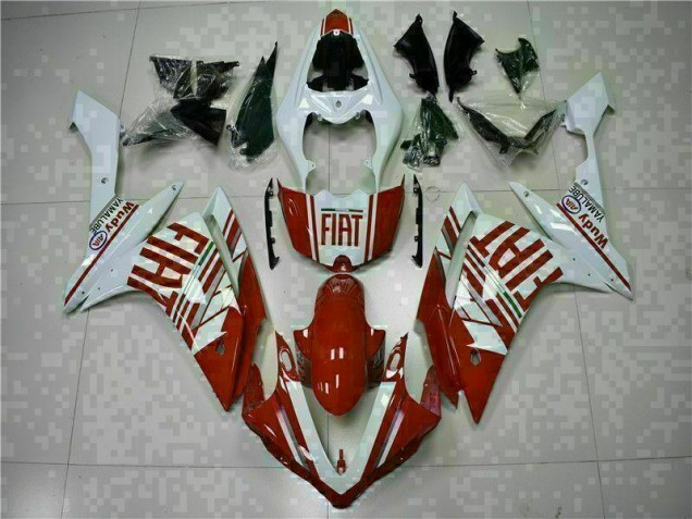 R1 07-08 Motorrad Verkleidung - Rot Weiß R1 07-08 Motorrad Verkleidung - Rot Weiß