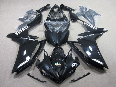 R1 07-08 Motorrad Verkleidung - Schwarz Weiß Aufkleber