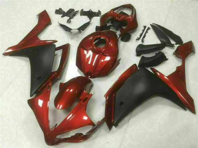R1 07-08 Motorrad Verkleidungen - Rot Schwarz R1 07-08 Motorrad Verkleidungen - Rot Schwarz