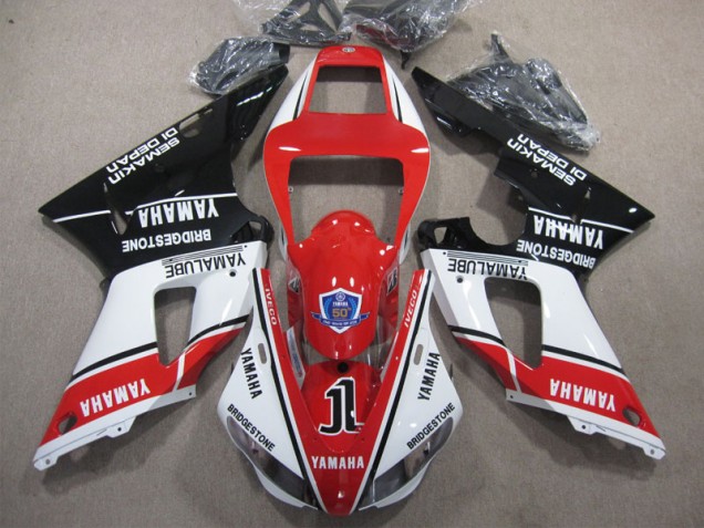 R1 09-11 Motorrad Verkleidung - Rot Weiß Schwarz R1 09-11 Motorrad Verkleidung - Rot Weiß Schwarz
