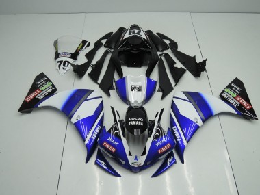 R1 09-11 Motorrad Verkleidungen - Blau Schwarz Sterilgarda