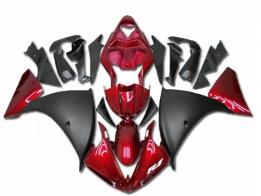 R1 09-11 Motorrad Verkleidungen - Rot Schwarz