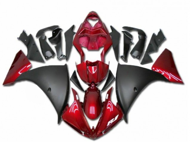 R1 09-11 Motorrad Verkleidungen - Rot Schwarz R1 09-11 Motorrad Verkleidungen - Rot Schwarz