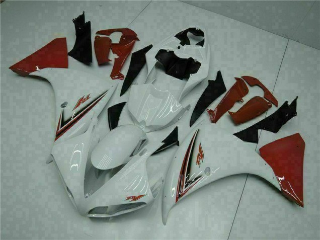 R1 09-11 Motorrad Verkleidungen - Weiß Rot R1 09-11 Motorrad Verkleidungen - Weiß Rot