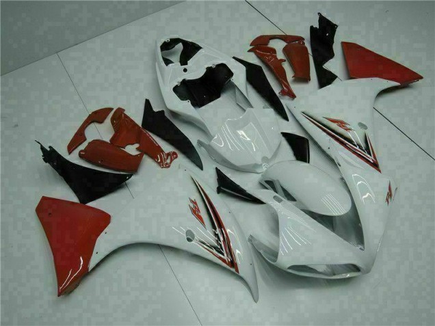 R1 09-11 Motorrad Verkleidungen - Weiß Rot R1 09-11 Motorrad Verkleidungen - Weiß Rot