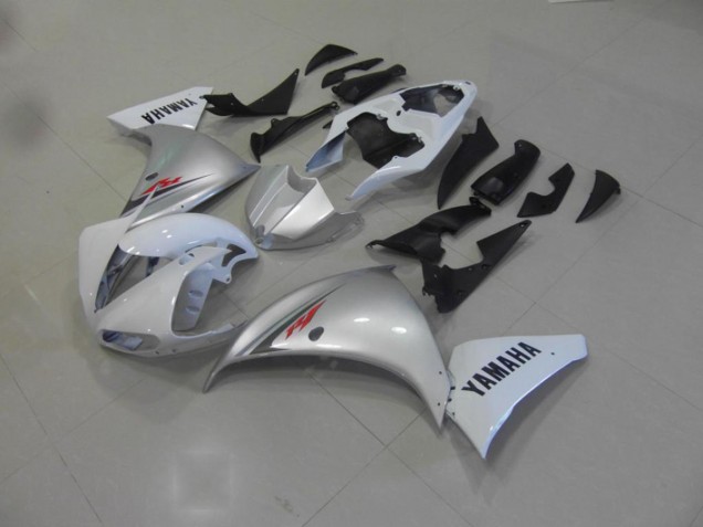 R1 09-11 Motorrad Verkleidungen - Weiß Silber R1 09-11 Motorrad Verkleidungen - Weiß Silber
