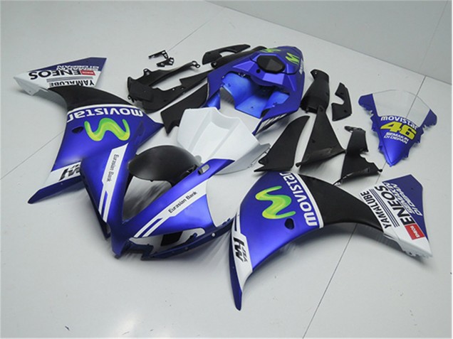 R1 12-14 Motorrad Verkleidungen - Blau Weiß Schwarz R1 12-14 Motorrad Verkleidungen - Blau Weiß Schwarz