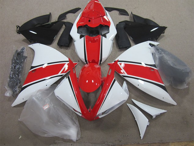 R1 12-14 Motorrad Verkleidungen - Rot Weiß R1 12-14 Motorrad Verkleidungen - Rot Weiß