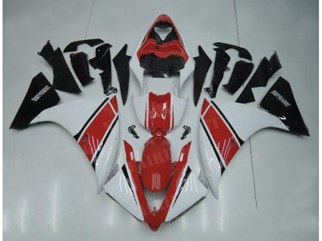 R1 12-14 Motorrad Verkleidungen - Weiß Rot Schwarz R1 12-14 Motorrad Verkleidungen - Weiß Rot Schwarz