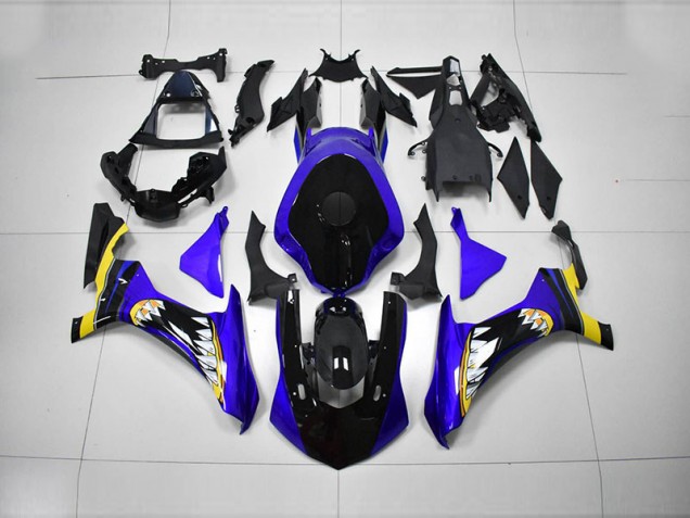 R1 15-19 Motorrad Verkleidungen - Blau Schwarz R1 15-19 Motorrad Verkleidungen - Blau Schwarz