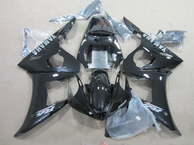 R6 03-05 Motorrad Verkleidungen - Schwarz