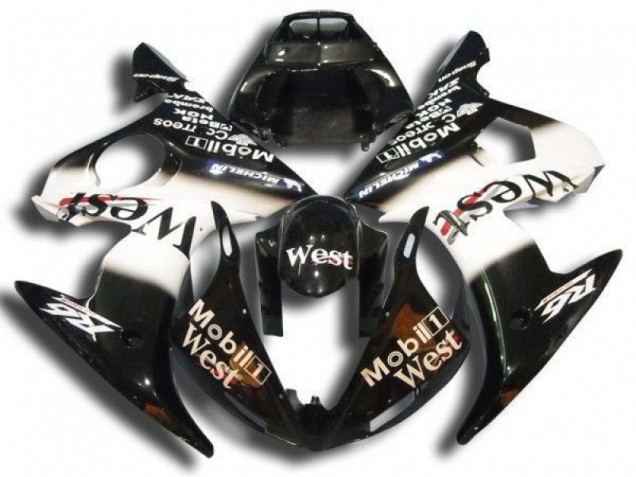 R6 03-05 Motorrad Verkleidungen - Schwarz Mobil West R6 03-05 Motorrad Verkleidungen - Schwarz Mobil West