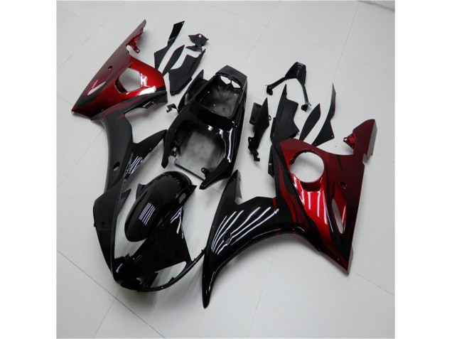 R6 03-05 Motorrad Verkleidungen - Schwarz Rot R6 03-05 Motorrad Verkleidungen - Schwarz Rot