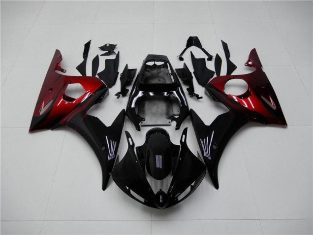 R6 03-05 Motorrad Verkleidungen - Schwarz Rot R6 03-05 Motorrad Verkleidungen - Schwarz Rot