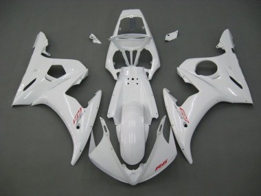 R6 03-05 Motorrad Verkleidungen - Weiß