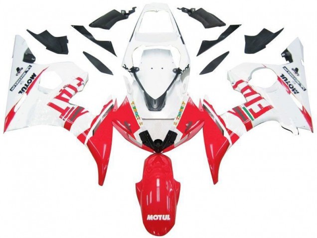 R6 03-05 Motorrad Verkleidungen - Weiß Rot Fiat R6 03-05 Motorrad Verkleidungen - Weiß Rot Fiat