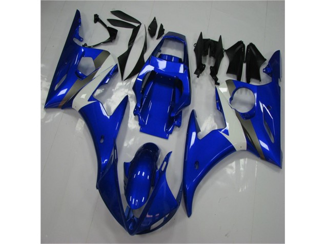 R6 03-05 Motorrad Vollverkleidung - Blau Weiß R6 03-05 Motorrad Vollverkleidung - Blau Weiß