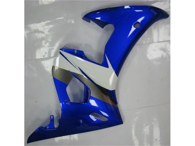 R6 03-05 Motorrad Vollverkleidung - Blau Weiß R6 03-05 Motorrad Vollverkleidung - Blau Weiß