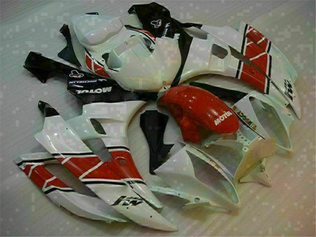 R6 06-07 Motorrad Verkleidung - Rot Weiß R6 06-07 Motorrad Verkleidung - Rot Weiß