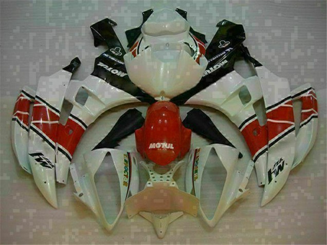 R6 06-07 Motorrad Verkleidung - Rot Weiß R6 06-07 Motorrad Verkleidung - Rot Weiß
