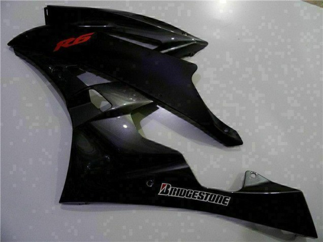 R6 06-07 Motorrad Verkleidungen - Grau Schwarz R6 06-07 Motorrad Verkleidungen - Grau Schwarz