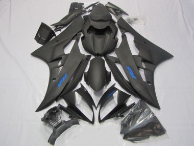 R6 06-07 Motorrad Verkleidungen - Schwarz Blau Aufkleber