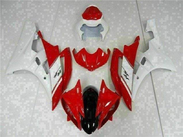 R6 06-07 Motorrad VollVerkleidungen & Plastik - Rot Weiß R6 06-07 Motorrad VollVerkleidungen & Plastik - Rot Weiß