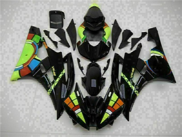 R6 06-07 Motorrad Vollverkleidung - Schwarz R6 06-07 Motorrad Vollverkleidung - Schwarz