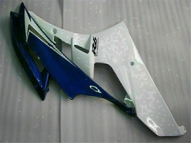 R6 06-07 Motorrad Vollverkleidung - Weiß Blau R6 06-07 Motorrad Vollverkleidung - Weiß Blau