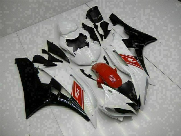 R6 06-07 Motorrad Vollverkleidung - Weiß Schwarz R6 06-07 Motorrad Vollverkleidung - Weiß Schwarz