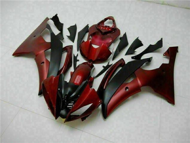 R6 08-16 Motorrad Verkleidung - Rot Schwarz R6 08-16 Motorrad Verkleidung - Rot Schwarz