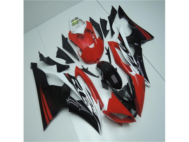 R6 08-16 Motorrad Verkleidung - Rot Weiß R6 08-16 Motorrad Verkleidung - Rot Weiß