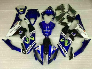R6 08-16 Motorrad Verkleidung - Weiß Blau