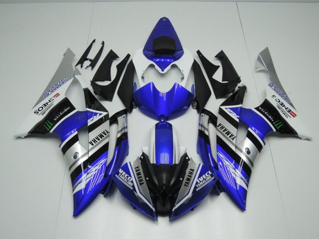 R6 08-16 Motorrad Verkleidungen - Blau Weiß ENEOS Monster R6 08-16 Motorrad Verkleidungen - Blau Weiß ENEOS Monster