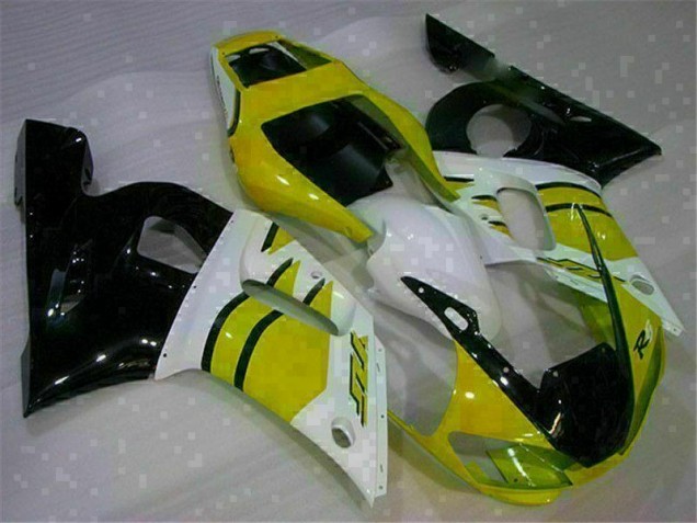 R6 98-02 Motorrad Verkleidungen - Gelb Weiß R6 98-02 Motorrad Verkleidungen - Gelb Weiß