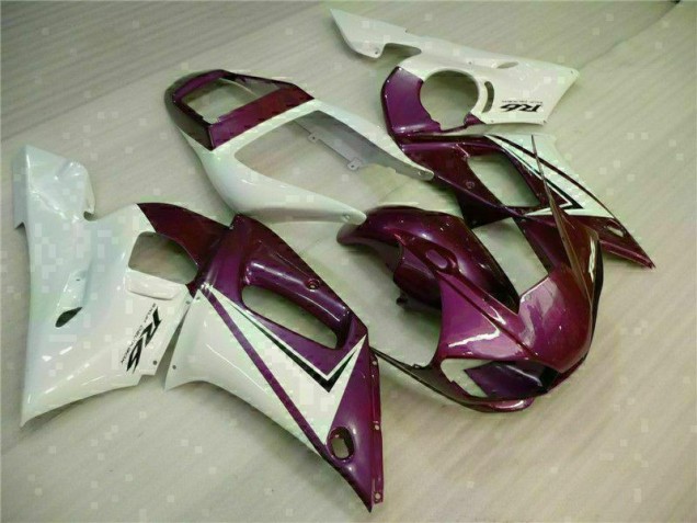 R6 98-02 Motorrad Verkleidungen - Lila Weiß R6 98-02 Motorrad Verkleidungen - Lila Weiß