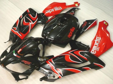 RS 125 06-11 Motorrad Verkleidungen - Schwarz Rot