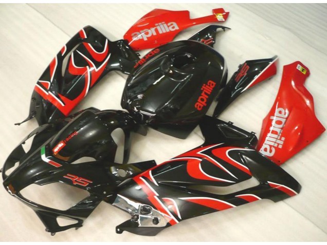 RS 125 06-11 Motorrad Verkleidungen - Schwarz Rot RS 125 06-11 Motorrad Verkleidungen - Schwarz Rot