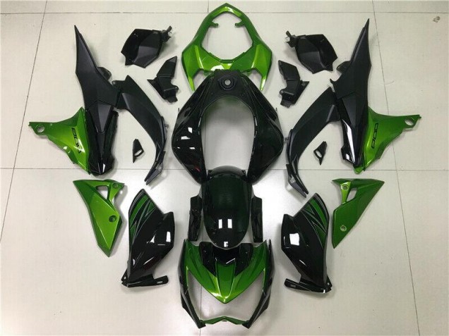 Z800 13-16 Motorrad Verkleidung - Grün Schwarz Z800 13-16 Motorrad Verkleidung - Grün Schwarz