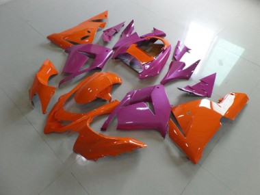 ZX10R 03-05 Motorrad Verkleidungen - Orange und Rosa