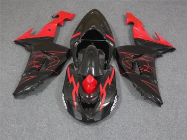 ZX10R 06-07 Motorrad Verkleidungen - Schwarz Rot
