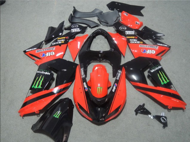 ZX10R 06-07 Motorrad Verkleidungen - Schwarz Rote Touch4 Monster ZX10R 06-07 Motorrad Verkleidungen - Schwarz Rote Touch4 Monster