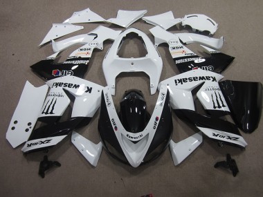 ZX10R 06-07 Motorrad Verkleidungen - Weiß Touch4 Monster