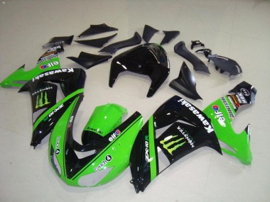 ZX10R 06-07 Motorrad Vollverkleidung - Grünes Monster