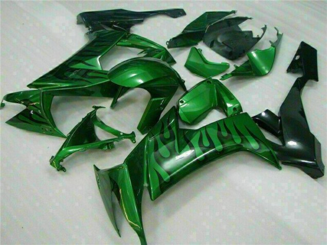ZX10R 08-10 Motorrad Verkleidungen - Grüne Flamme ZX10R 08-10 Motorrad Verkleidungen - Grüne Flamme