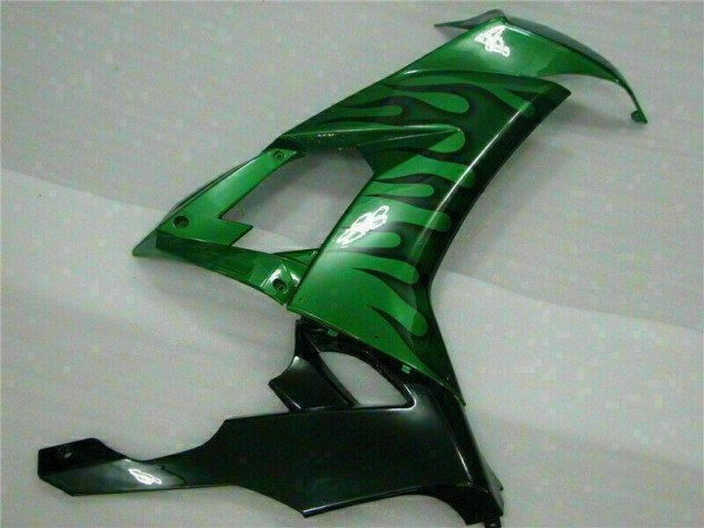 ZX10R 08-10 Motorrad Verkleidungen - Grüne Flamme ZX10R 08-10 Motorrad Verkleidungen - Grüne Flamme