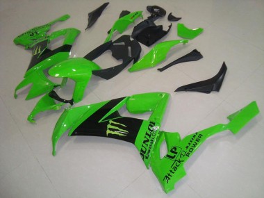 ZX10R 08-10 Motorrad Verkleidungen - Grünes Monster