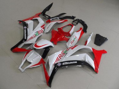 ZX10R 11-15 Motorrad Verkleidungen - Rot Weiß Rapid